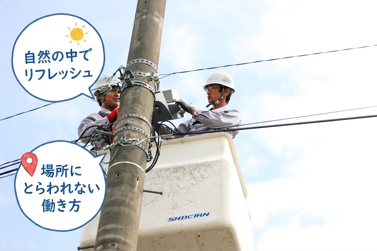 毎日同じデスクを離れ、自由な空の下で活動できる仕事を探しているあなたへ！