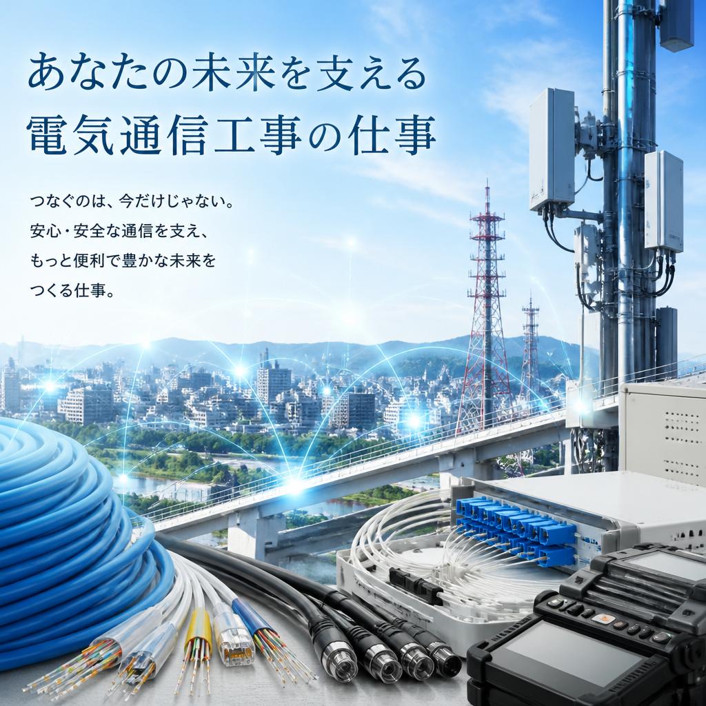 あなたの未来を支える電気通信工事の仕事