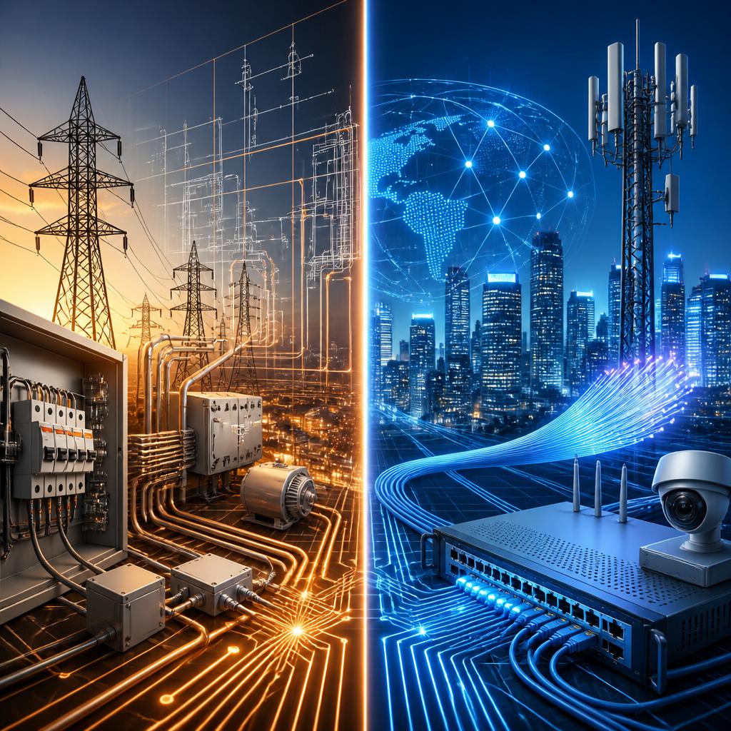 電気工事と電気通信工事の違いを明確にし、あなたのキャリアアップをサポート！